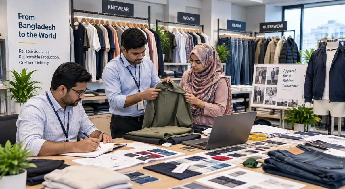 GMS apparel sourcing and product development team in Bangladesh